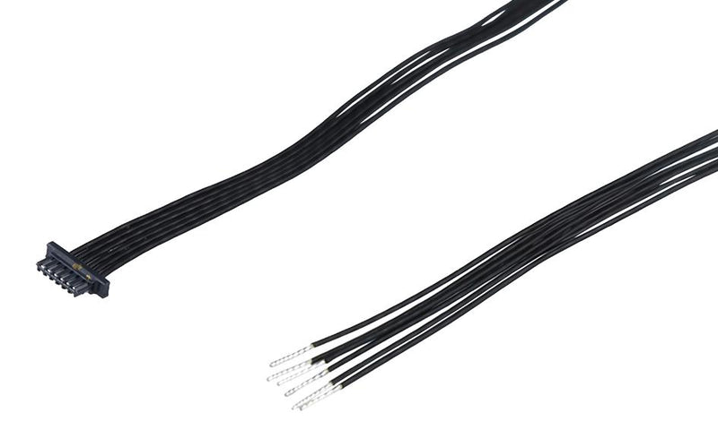 MOLEX 2263921043 Cable Assembly, Zero-Hachi Receptacle to Free End, 4 Ways, 0.8 mm, 1 Row, 300 mm, 11.8 "