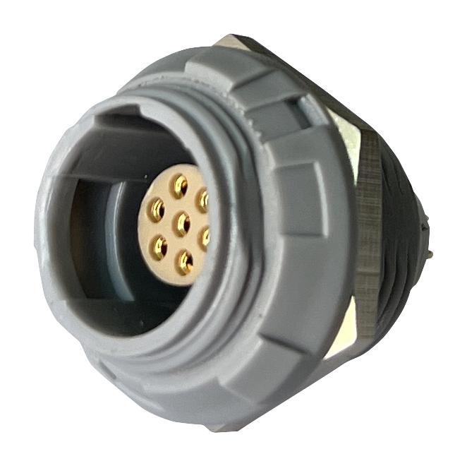 MULTICOMP PRO MCP-P1SRG07PGG Circular Connector, MCP IP50 Push Pull, Panel Mount Receptacle, 7 Contacts, PCB Socket