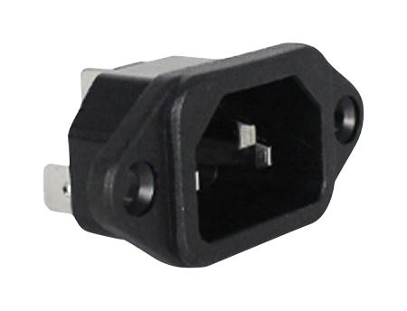 IO AUDIO TECHNOLOGIES IO-C14SP-63 CONN, IEC C14 INLET, 10A/250VAC, PANEL