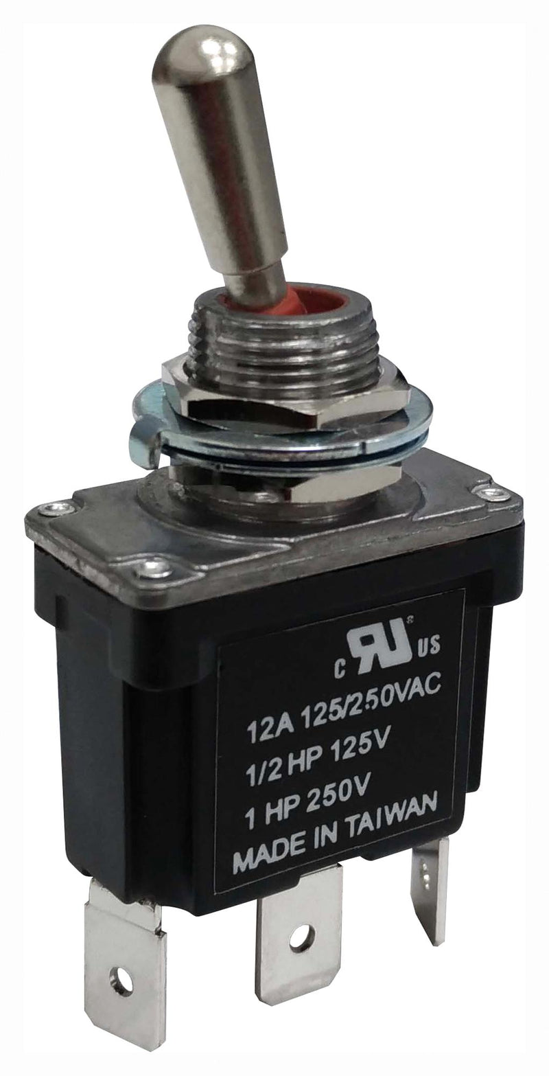 MULTICOMP PRO MP-T4-2B-E-TA1-01 Toggle Switch, IP68, On-On, SPDT, Non Illuminated, Panel Mount, 12 A