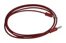 POMONA 1440-60-2 Banana Test Lead, Single, 4mm Stackable Banana Plug, 4mm Stackable Banana Plug, 59 ", 1.5 m, Red