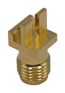 MUELLER ELECTRIC BU-1420761871 RF / Coaxial Connector, SMA Coaxial, Straight Jack, Board Edge / End Launch, 50 ohm, Brass