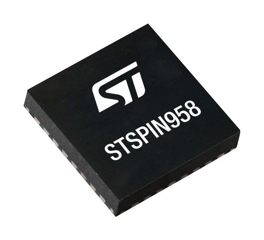 STMICROELECTRONICS STSPIN958 Motor Driver, DC Brush, 2 Outputs, 2.8 V to 3.6 V Supply, 5A Output, -40 &deg;C to 85 &deg;C, VFQFPN-EP-32