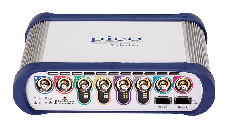 PICO TECHNOLOGY PICOSCOPE 6804E PC USB Oscilloscope, PicoScope 6000E Series, 8 Channel, 500 MHz, 5 GSPS, 2 Gpts, 850 ps