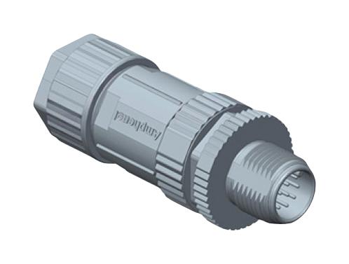 AMPHENOL LTW MSBP-05BMMA-SL8001 Sensor Connector, M Series, M12, Male, 5 Positions, Solder Pin, Straight Cable Mount