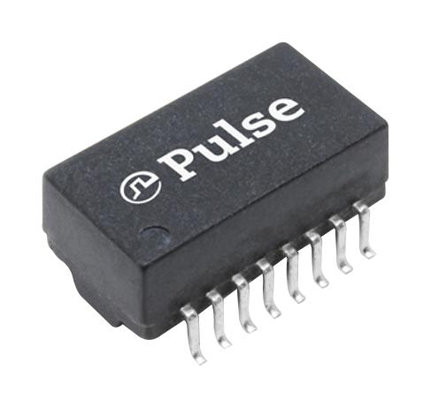 PULSE ELECTRONICS HXB2002HLT Ethernet & LAN Transformer, 100 Base-TX, 1 Port, 1:1, 350 &micro;H, 1.5 kVrms, Surface Mount