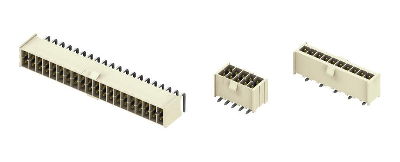 SAMTEC IPL1-102-02-L-SH-K Pin Header, Wire-to-Board, 2.54 mm, 1 Rows, 2 Contacts, Surface Mount Right Angle, Mini Mate IPL1