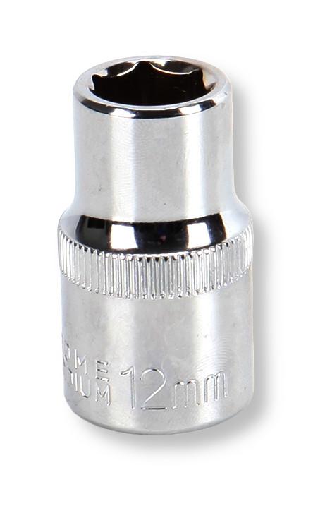 MULTICOMP PRO MP12-CRV12 Socket, Hex, 12mm, 1/2" Drive Size, Chrome Vanadium, DIN3120