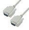 L-COM CSMN9MM-25 Computer Cable, D Subminiature Plug, 9 Way, D Subminiature Plug, 9 Way, 25 ft, 7.6 m, Light Grey