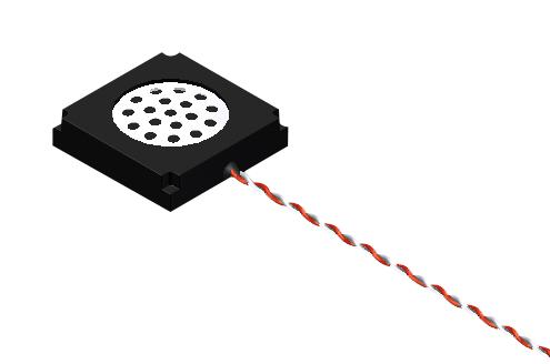 PUI AUDIO ASE02008MR-LW150-R Speaker, 800 Hz to 20 kHz, 8 ohm, 700 mW, 79 dBA, Square, SMD