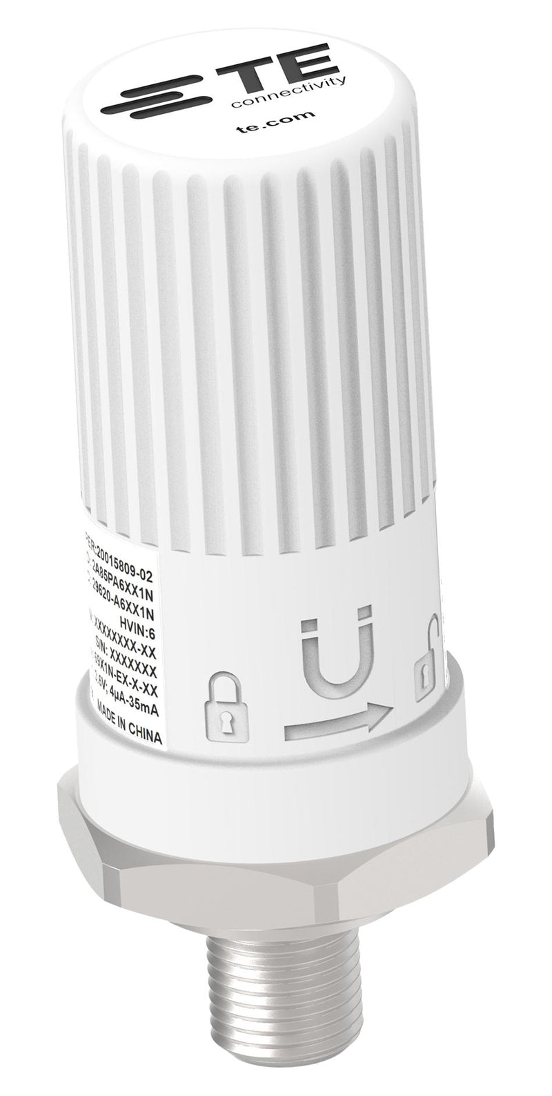 TE CONNECTIVITY 20023435-51 Pressure Transmitter, Absolute, BSPP, 0 bar, 350 bar, 1/4", Connector