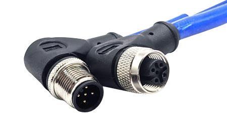 MUELLER ELECTRIC C5BD82M002 CBL ASSY, 5P R/A M12 PLUG-R/A RCPT, 6.6