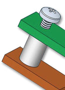 ESSENTRA COMPONENTS NSS 4 6 01 Screw, Set, Pan Head Slotted, 4-40 UNC, Nylon 6.6, 9.5 mm Length