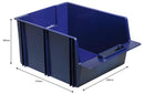 RAACO 136723 Storage Bin, Shelf, Blue, 186mm x 280mm x 375mm, 30kg