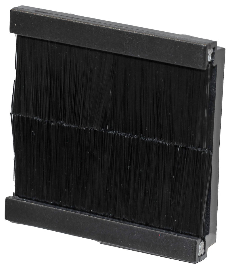 TUK XBRBK Brush Strip Module, 50 x 50mm, Single Gang, Black, Euro Faceplate GTIN UPC EAN: 5055386510754