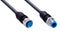 SICK YF2A18-030UA5M2A18 Sensor Cable, A Coded, Black, M12 Receptacle, M12 Plug, 8 Positions, 3 m, 9.8 ft