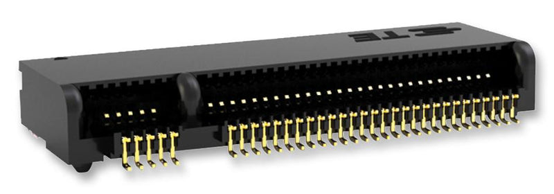 AMP - TE CONNECTIVITY 2199119-4 Card Edge Connector, Dual Side, 67 Contacts, Surface Mount, Right Angle
