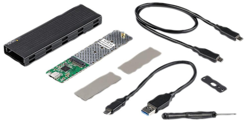 Startech SM2E1BMU31C SM2E1BMU31C Enclosure Portable USB-C to M.2 SATA/NVMe SSD 10 Gbps USB Powered