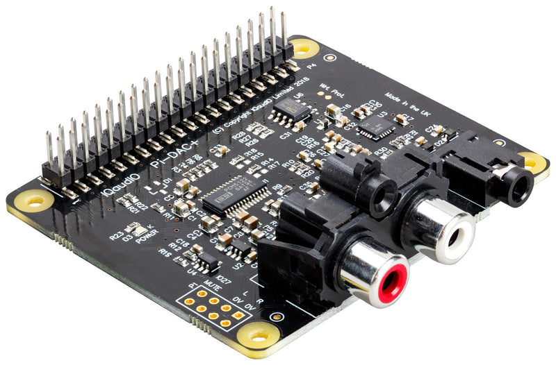 RASPBERRY-PI SC0368 Raspberry Pi DAC+ Board, PCM5122, TPA6133A, Audio HAT, 0 &deg;C to 50 &deg;C  40-Pin GPIO Header