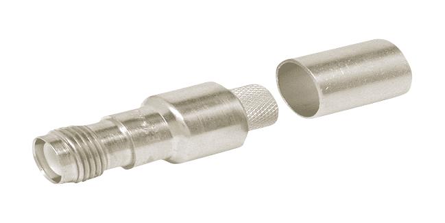 TIMES MICROWAVE EZ-400-TM-RP RF / Coaxial Connector, TNC Coaxial, Straight Plug, Crimp, Push On, 50 ohm