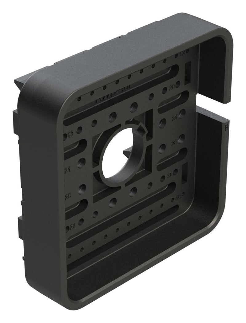 AMPHENOL SINE/TUCHEL AWB-48PB WEDGELOCK, BLACK, 48POS RCPT