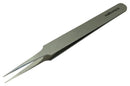 MULTICOMP PRO MP015183 Tweezers, Straight Tip, 110mm OAL, Stainless Steel Body/Tip