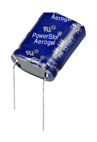 EATON ELECTRONICS PB-5R0H105-R Supercapacitor, PowerStor, EDLC, 1 F, 5 V, PC Pin, -20%, +80%, 15 mm, 1000 hours @ 70&deg;C