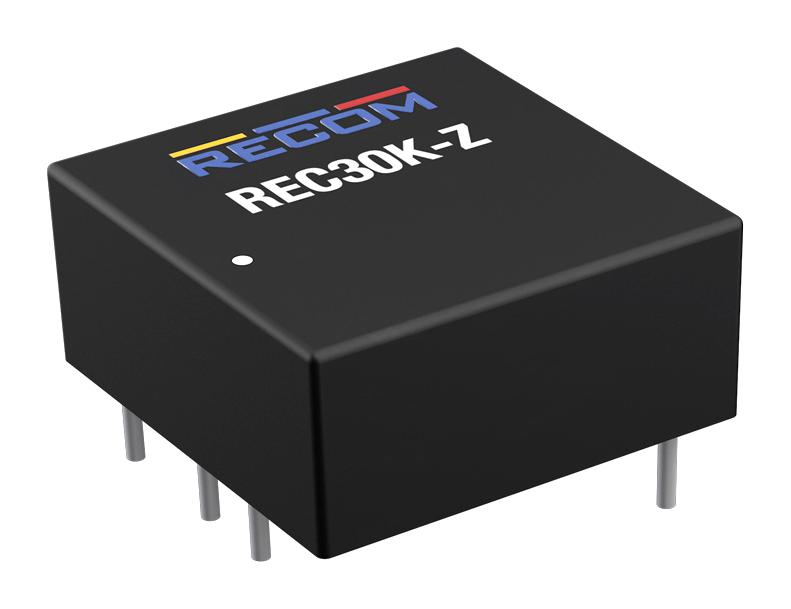 RECOM POWER REC30K-2412SZ Isolated Through Hole DC/DC Converter, ITE, Industrial & Household, DIP, 4:1, 30 W, 1 Output