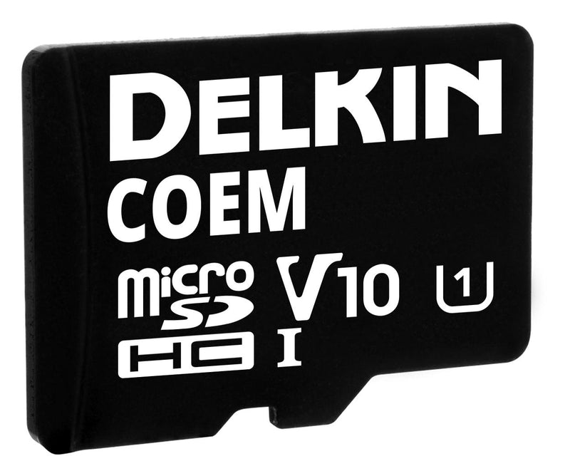 DELKIN DEVICES USDCOEM-64GB Flash Memory Card, 3D TLC, MicroSDXC Card, UHS-1, U1/U3, Class 10, V10/30, 64 GB, -25 &deg;C, 85 &deg;C