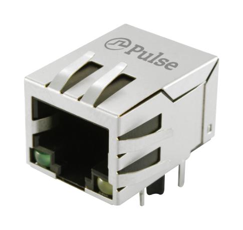PULSE ELECTRONICS JXD1-0101NL Modular Connector, G & G/O, Latch Up, RJ45 Jack, 1 x 1 (Port), 8P8C, Cat5e, Cat6