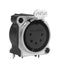 AMPHENOL AUDIO AC5FBHAUPRE XLR Connector, 5 Contacts, Jack, Panel Mount, Through Hole Mount Right Angle