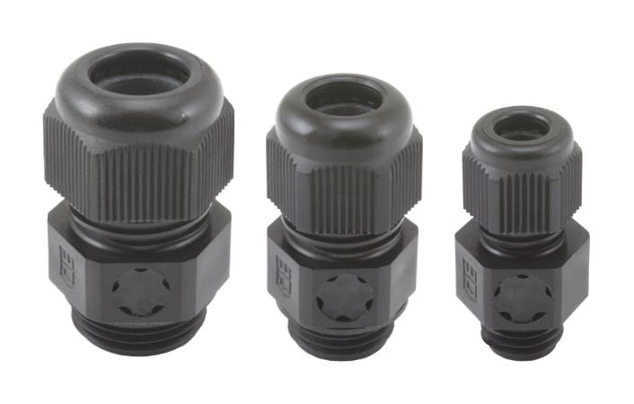 HYLEC K348-1020-00 Cable Gland, M20 x 1.5, 8 mm, 13 mm, Nylon 6 (Polyamide 6), Light Grey, IP66, IP68
