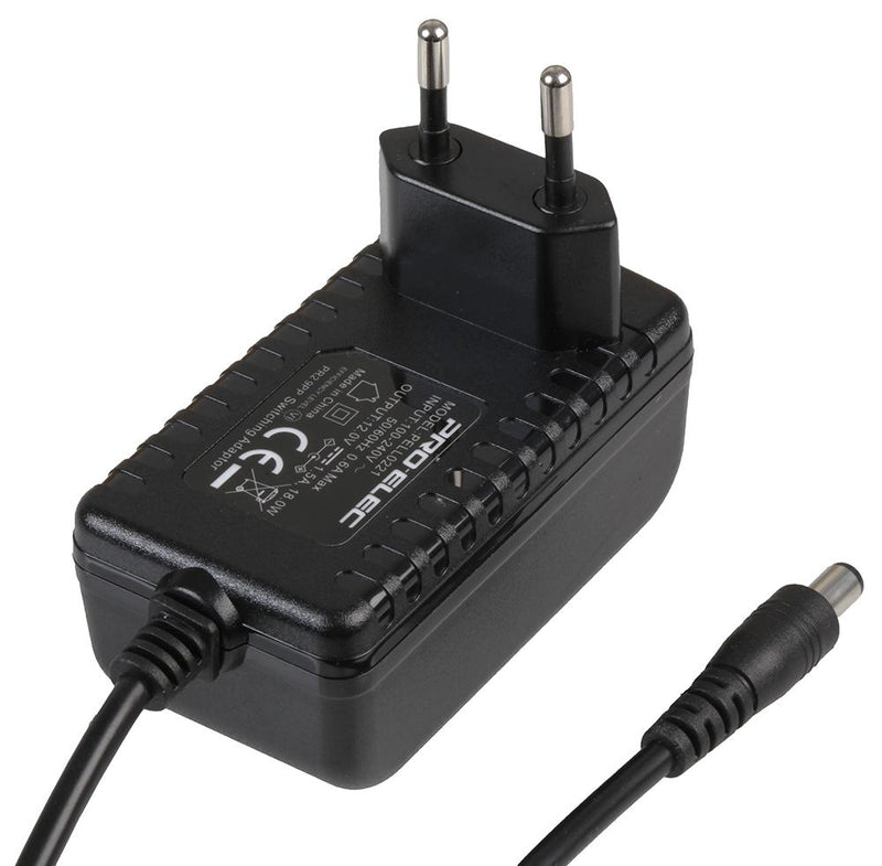 PRO ELEC PELL0221 18W EURO PLUGTOP POWER SUPPLY