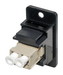 TUK KOLMMDXBPM Fiber Optic Adapter, Multimode, LC Duplex, LC Duplex, Straight Panel Adapter