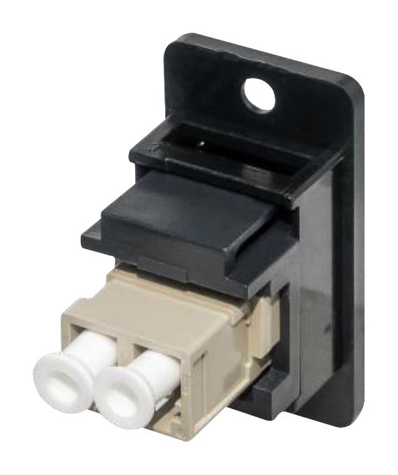 TUK KOLMMDXBPM Fiber Optic Adapter, Multimode, LC Duplex, LC Duplex, Straight Panel Adapter