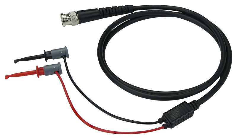 CAL TEST ELECTRONICS CT3230-100 BNC Breakout, 50 ohm Impedance, BNC Plug, Hook Clips x 2, 3.3 ft, 1 m, Black, 3 A