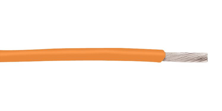 BELDEN 83004 003100 Wire, Hook Up, Hi Temp, TFE, Orange, 24 AWG, 100 ft
