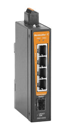 WEIDMULLER 2908140000 ENET SW, RJ45X4, SFPX1, 10MBPS/100MBPS