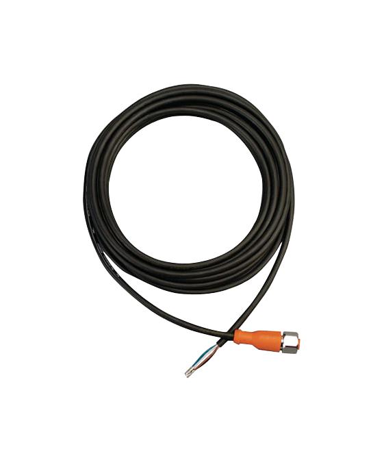 OMEGA M12C-PVC-4-S-F-5 Sensor Cable, M12 Receptacle, Free End, 4 Positions, 5 m, 16.4 ft, M12C Series