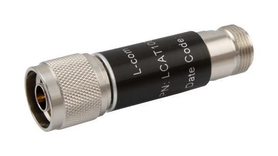 L-COM LCAT1003-04 RF ATTENUATOR, 2W/4, N PLUG-JACK, 50 OHM