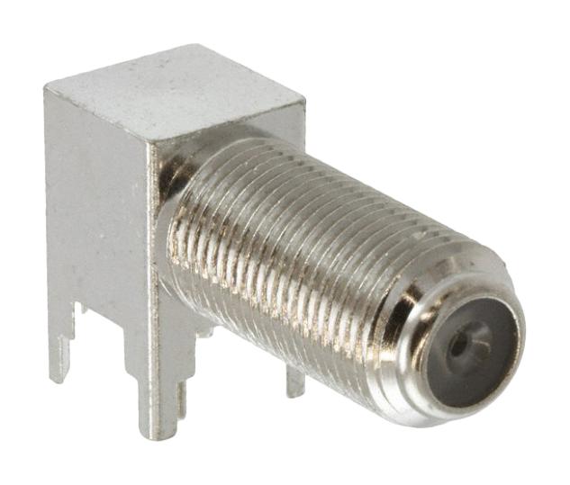 MOLEX 73330-0030 RF / Coaxial Connector, Miniature, F Coaxial, Right Angle Jack, Through Hole Right Angle, 75 ohm