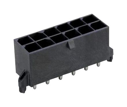 AMPHENOL COMMUNICATIONS SOLUTIONS 10142708-06200LF Pin Header, Wire-to-Board, 5.7 mm, 2 Rows, 6 Contacts, Through Hole, FCI Minitek Pwr 10142708