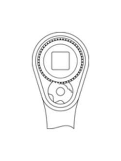 GEDORE 1703749 Reversible Ratchet, Chrome Vanadium Steel, 1/4" Drive, 130 mm Length