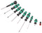 WERA 05134028001 Screwdriver Set, Ball-Grip, Phillips/Slotted/Torx/Screw Gripper, 9 Piece
