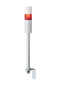 PATLITE LR5-102LEBW-R Signal Tower, Ethernet, Continuous, Flashing, 1 Tier, Red, 85 dB, Pole Mount, 4 Tone, 24 VDC, IP54