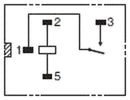 OMRON ELECTRONIC COMPONENTS G5LE-1A  DC12 General Purpose Relay, G5LE Series, Power, Non Latching, SPST-NO, 12 VDC, 10 A