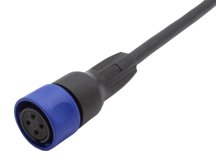 BULGIN LIMITED PXP4000/002/06S CIRCULAR CABLE, 6P RCPT-FREE END, 6.6FT