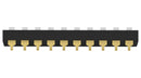 ALCOSWITCH - TE CONNECTIVITY ADEN10STU04 DIP SW, 10CKT, SPST, 0.025A, 24VDC, SMD