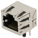 TE CONNECTIVITY 2501551-7 Modular Connector, RJ45 Jack, 1 x 1 (Port), 8P8C, Cat5, Through Hole Mount