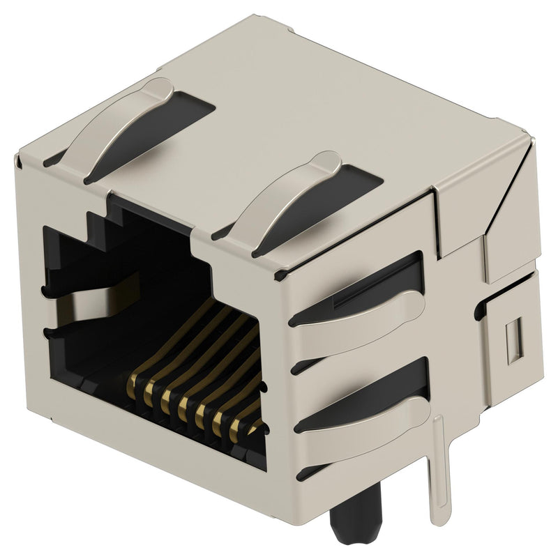 TE CONNECTIVITY 2501551-7 Modular Connector, RJ45 Jack, 1 x 1 (Port), 8P8C, Cat5, Through Hole Mount